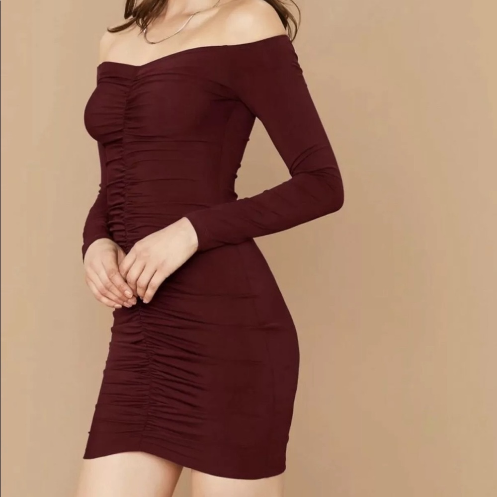 Women’s off shoulder bodycon dress